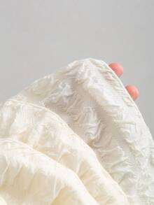 Sweetra Women's Summer New Fashion Versatile Textured Backless Camisole + Mini Skirt 2 Pieces Set - Apricot - View 8