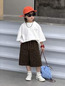 Dazy Kids Toddler Boys' Loose Casual Leopard Print Pants, Autumn - Brown - View 7