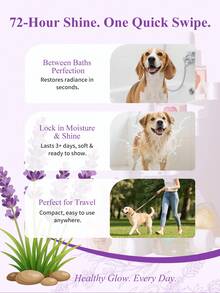 PETSIN 薰衣草香型宠物护理油 - 持久留香免洗喷雾，适用于犬猫，具有柔顺亮泽的毛发护理功效，令毛发柔软丝滑。 - 彩色 - 查看 4