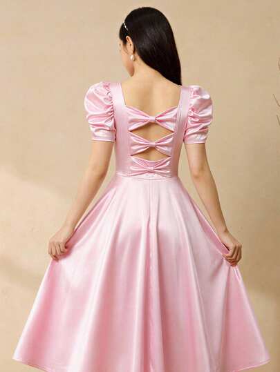 Elegant & Simple Dress For Teen GirlSoft Lines, Comfortable Wear, Suitable For School, Outings And Various Occasions, Spring