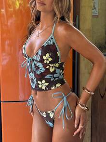 Swim Vcay Bộ sưu tập đồ bơi nữ mới năm 2026, phù hợp cho đi học, nghỉ lễ, hẹn hò, tiệc trà chiều, phong cách miền Tây, du thuyền, bãi biển, đảo, du lịch đường bộ, mọi mùa, lễ hội âm nhạc, kỳ nghỉ Boho, kỳ nghỉ Bohemian, mùa thu thư giãn, phong cách Boho miền Tây, áo bơi thanh lịch cho nữ 2 mảnh/bộ, đồ bơi dự tiệc họa tiết hoa nhí, bikini hai mảnh dây mảnh cho nữ đi biển, bộ đồ bơi hai mảnh nhiệt đới, bộ đồ bơi hai mảnh đi biển, bộ đồ bơi hai mảnh nghỉ mát, bộ bikini Boho 2 mảnh, bikini hoa, bộ bikini nhiệt đới, bộ bikini nghỉ mát, bộ đồ bơi hoa cho nữ, bộ đồ bơi hai mảnh. - Nhiều màu - Xem 4