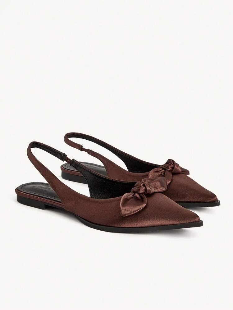 CUCCOO CHICEST Women Shoes Summer And Summer New Shallow Bow Women's Shoes Fabric Upper Breathable Inside Daily Casual Fashion Flat Shoes Wedding Shoes Summer Shoes Bride Shoes