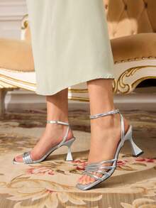 CUCCOO TILAWA 女士高跟凉鞋 - 銀色 - 查看 9