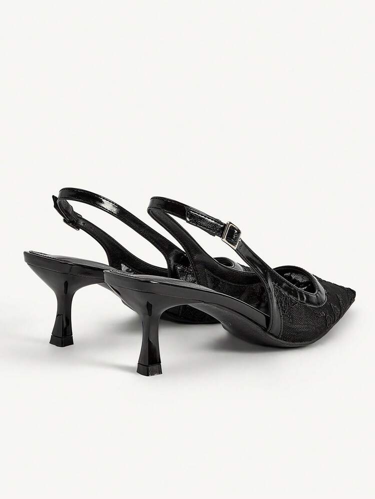 CUCCOO CHICEST Lace Floral Elegant Style Pointed High-Heeled Sandals, New Chinese Style, Suitable For Women Who Pursue , It Is Very Suitable For Daily Commuting, Dating Or Matching Cheongsam/Dress To Attend Light Banquets Wedding Shoes Summer Shoes Bride Shoes