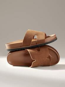 Solecia 新款女士平底休闲度假沙滩通勤拖鞋 - 摩卡棕 - 查看 6