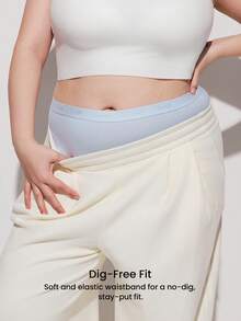 LUVLETTE Plus 3-Pack Cotton High-Waist Boyshorts Women Underwear Panties Set - Multicolor - View 12