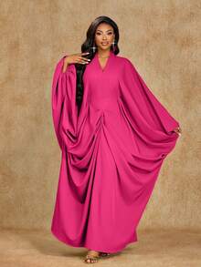 Brilight 这是一款性感、优雅、简约的女式连衣裙，适合所有季节（春、夏、秋、冬），也适合毕业季和感恩节等场合。它适合派对、聚会和日常休闲穿着。这是一款宽松版型的连衣裙。 - 玫紅色 - 查看 8