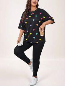 Comfylo Bộ đồ mùa xuân cỡ lớn cho nữ 2 món, quần áo mùa thu cho nữ, áo thun và quần legging sọc đen trắng dáng trễ vai mùa hè, bộ đồ thường ngày cho nữ, bộ hai mảnh cho nữ, trang phục sân bay cho nữ, bộ đồ hai mảnh màu đen, trang phục du lịch sân bay. - Nhiều màu - Xem 6