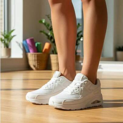  WEIDE tenis de mujer tenis casuales mujer para amantes del deporte combinan con jeans malla transpirable EVA suela PVC antideslizante para uso diario caminata y exterior