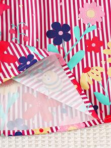 Sparklyn 女童休闲/假日印花下摆A字吊带裙 - 紫羅蘭色 - 查看 4