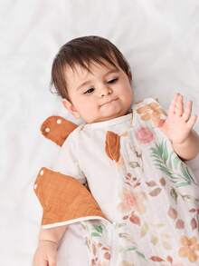Cozy Pixies 1 Baby Sleeping Bag, Double-Sided With Small Orange Flower Print Pattern, Soft And Comfortable, Suitable For Newborns, Certified By Oeko-Tex - Multicolor - View 9