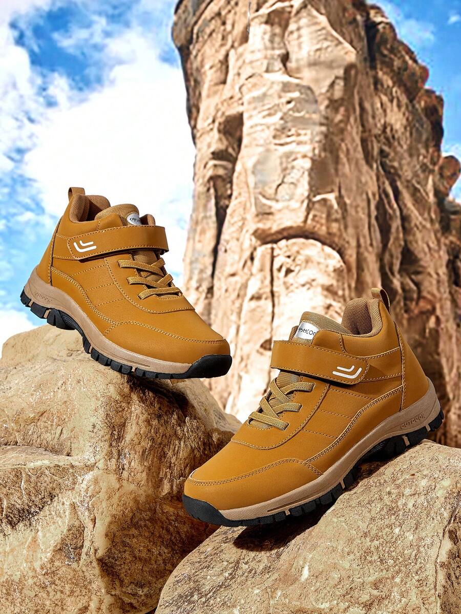 OUTDOORSY Giày bốt đi tuyết ngoài trời đa năng, thoải mái dành cho nữ dịp Giáng sinh - Màu vàng - Xem 1