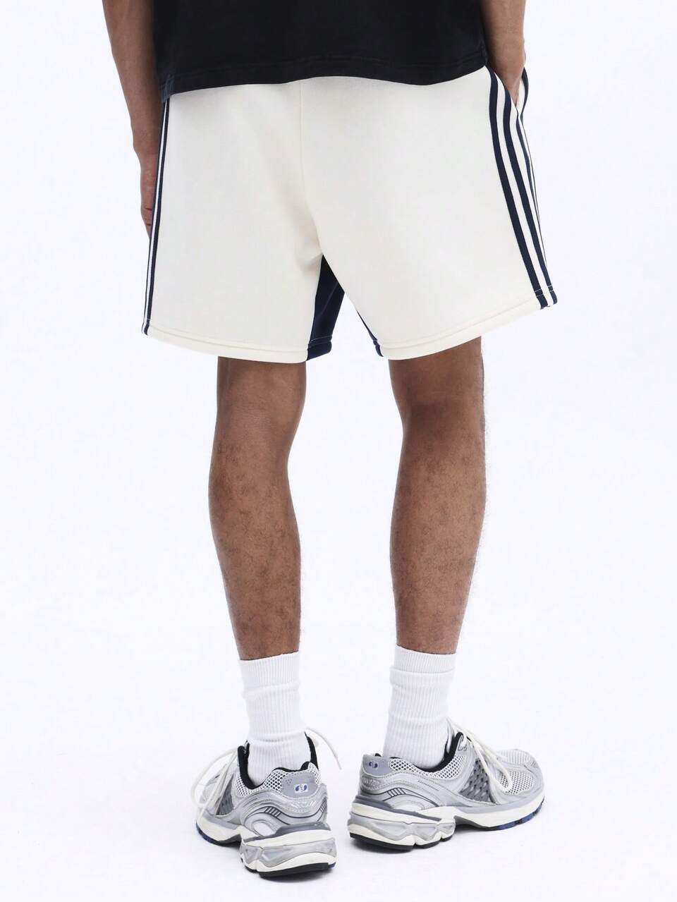 Color Block Shorts With Side Stripes