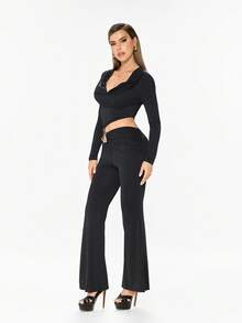 Glitzique Women's Ultra High Heel 14cm Thick Sole Sandals With Platform, Sequined Peep Toe And Thin Heel - Black - View 6