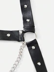 Men's Sexy Party Costume, Intimate Apparel For Couples - Black and White - View 7