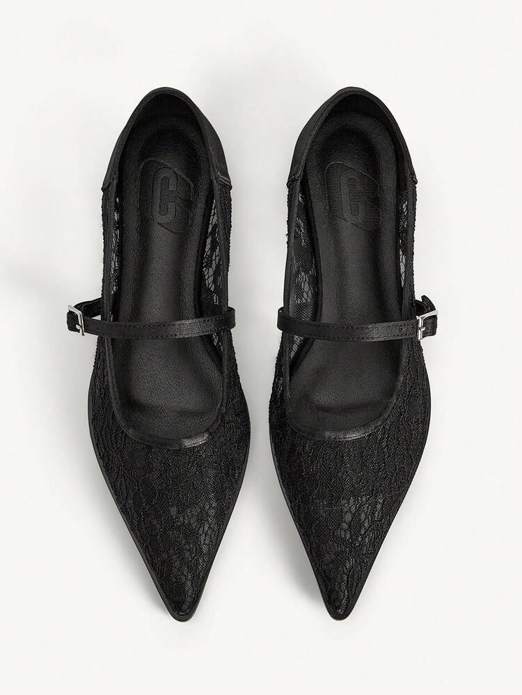 CUCCOO CHICEST Women's Summer Versatile Breathable Mesh Strap Pointed Toe Flat Sandals Wedding Shoes Summer Shoes Bride Shoes