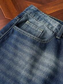 StoneGrade Vaqueros holgados con lavado casual y ajuste suelto para hombre - Azul - Ver 3