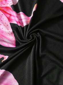 Sparklyn 夏季女童无袖长裙，色彩缤纷的水果印花，充满活力，修身剪裁，侧开衩下摆，非常适合外出和拍照！ - 彩色 - 查看 5