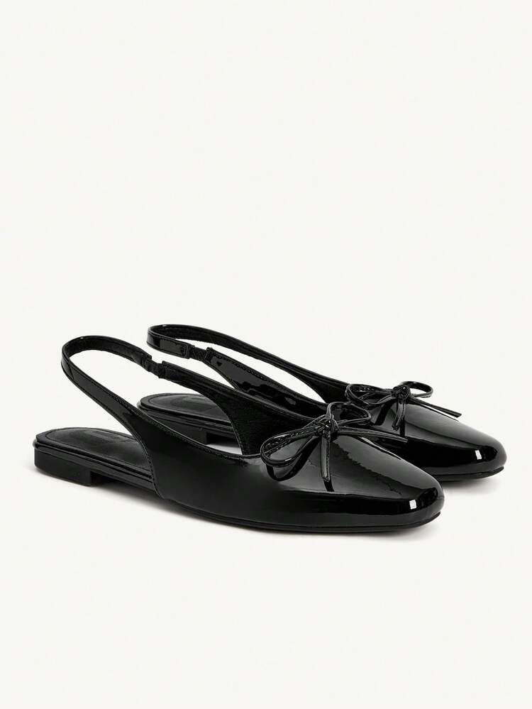 CUCCOO CHICEST Women's Casual Soft Bottom Bowknot Square Toe Shoes, Suitable For Summer And Autumn Summer Shoes Wedding Shoes Bride Shoes
