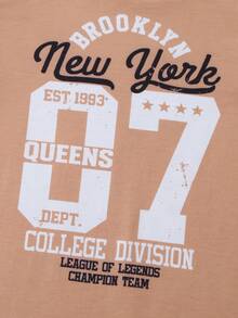 SHEIN Conjunto de 3 piezas de ropa informal para niño joven con estampado numérico, adecuado para uso diario, ocio, escuela y deportes - Multicolor - Ver 3