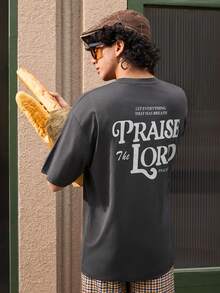 Open Phase 男士连帽衫，印有史密斯家族图案，保暖内衬，适合秋冬季节穿着，长袖上衣，夏季百搭，适合日常穿着，宽松版型，夏季度假必备单品 - 深灰色 - 查看 3