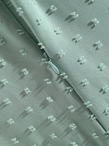 SHEIN Teen GirlGreen Halter Neck Woven Jacquard Dress, Fashionable & Elegant, Suitable For Daily Wear, Birthday, Graduation, Wedding And Other Occasions - Green - View 5