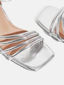 CUCCOO TILAWA 女士高跟凉鞋 - 銀色 - 查看 10