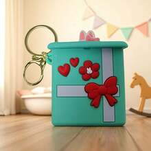 The Charm Of Creative Mixing And Matching - Four Square-Shaped Stress-Relief Keychain Pendants That Can Be Freely Matched With Handbags And Backpacks - Multicolor - View 4