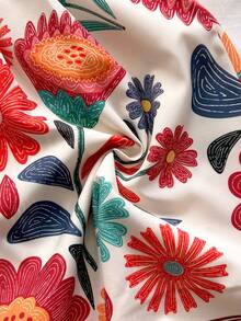 Soleia 春夏新款休闲度假西部海滩婚礼宾客着装毕业早午餐圣帕特里克节春假复活节音乐节优雅波西米亚热带风情蕾丝亮片荷叶边女士连体裤约会派对 - 彩色 - 查看 5