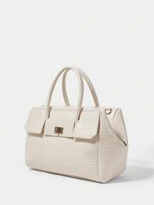 SHECARRY Women Casual Large Capacity Tote Handbag Valentines - White - View 3