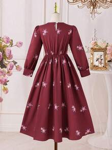 Gaun Abaya Jalabiya, Ringan & Serbaguna untuk Musim Semi/Panas, Cocok untuk Acara Santai dan Pertemuan Keluarga, Desain Sederhana - Burgundy - View 2