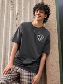 Open Phase 男士连帽衫，印有史密斯家族图案，保暖内衬，适合秋冬季节穿着，长袖上衣，夏季百搭，适合日常穿着，宽松版型，夏季度假必备单品 - 深灰色 - 查看 7