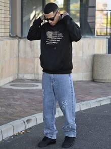 Devon Thys 热门男士连帽运动衫 | 最畅销的秋冬必备单品！ - 黑色 - 查看 6