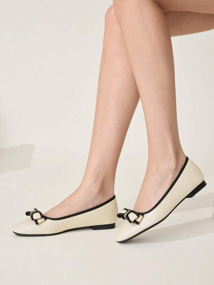 CUCCOO CHICEST Women Shoes Classic Fashion Women's Flat Shoes Bow Decoration Comfortable Casual Versatile Holiday Dating Elegant Wear Summer Shoes Wedding Shoes Bride Shoes