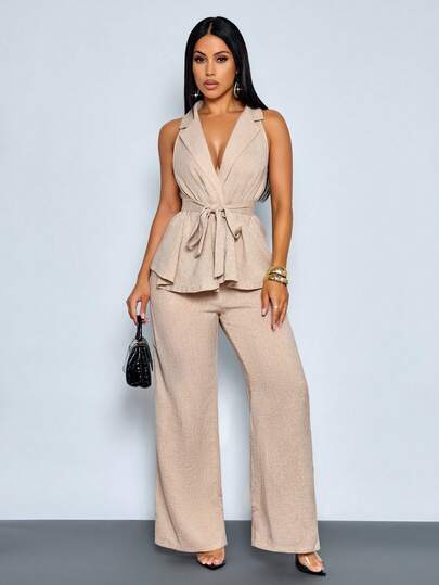 SOLERSUN Sexy, Elegant, Casual, Commuting, Beach Vacation, Thin Suit Jacket Vest, Apricot Color Spring/Summer Women's Top