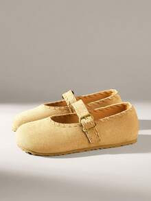 Solecia Giày lười nữ kiểu dáng thường ngày, có khóa cài. - Màu Khaki - Xem 2