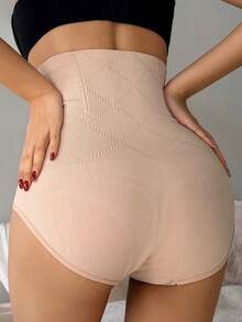 DAZY 无缝无痛收腰塑形打底裤，适合春夏穿着，女士塑身裤 - 杏色 - 查看 2