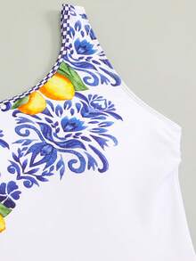 Swim Oasis Bộ đồ bơi 2 mảnh dành cho nữ, mẫu mới Xuân/Hè 2026, áo tankini in họa tiết và quần váy, đồ bơi thanh lịch, thoải mái cho kỳ nghỉ biển. - Nhiều màu - Xem 7