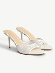 CUCCOO CHICEST Women Heeled Sandals - White - View 1
