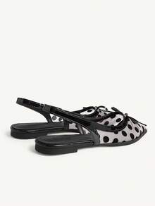 CUCCOO CHICEST 女士夏季百搭透气网面尖头平底凉鞋 - 杏色 - 查看 4