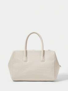 SHECARRY Women Casual Large Capacity Tote Handbag Valentines - White - View 5