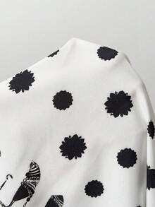 Boho Mama 孕妇夏季海滩度假风几何图案复古印花露背流苏系领连衣裙 - 白色 - 查看 7