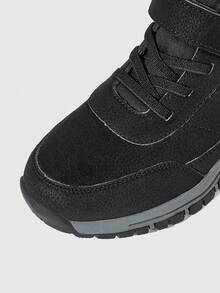 OUTDOORSY Women's Outdoor Casual Lace-Up Boots, Comfortable Non-Slip Fashion Versatile - Light black - View 5