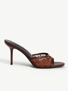CUCCOO CHICEST Women Heeled Sandals - Coffee Brown - View 3