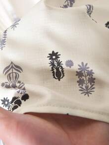 Rusticease Women's Casual Vacation Allover Print Pleated Loose Shirt And Wide Leg Pants Set, Suitable For Spring, Summer And Autumn - Multicolor - View 7