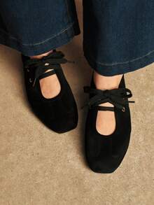 Rosivie 女士平底鞋 - 全黑色 - 查看 2