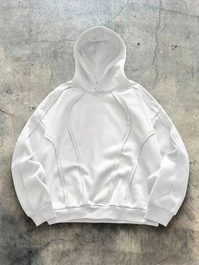 EASEVO Men's Casual Patchwork Hoodie Sweatshirt