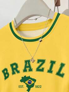 Resyla Bộ 3 áo thun nữ tay ngắn phối nhiều màu sắc, họa tiết quả anh đào và Brazil, có thắt eo. - Nhiều màu - Xem 3