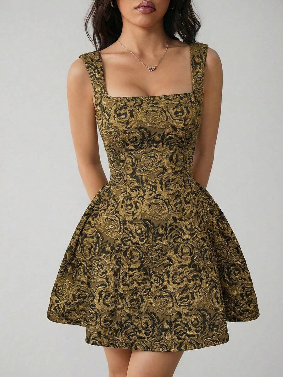 SHEIN PETITE Đầm midi nữ không tay màu trắng trơn, kiểu dáng đơn giản và thoải mái cho mùa hè.