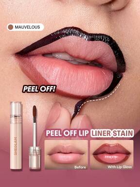 SHEGLAM Fall In Line Peel Off Lip Liner Stain-Mauvelous Henna Lip Combo Brand Beauty Cosmetic Makeup For Women And Girls